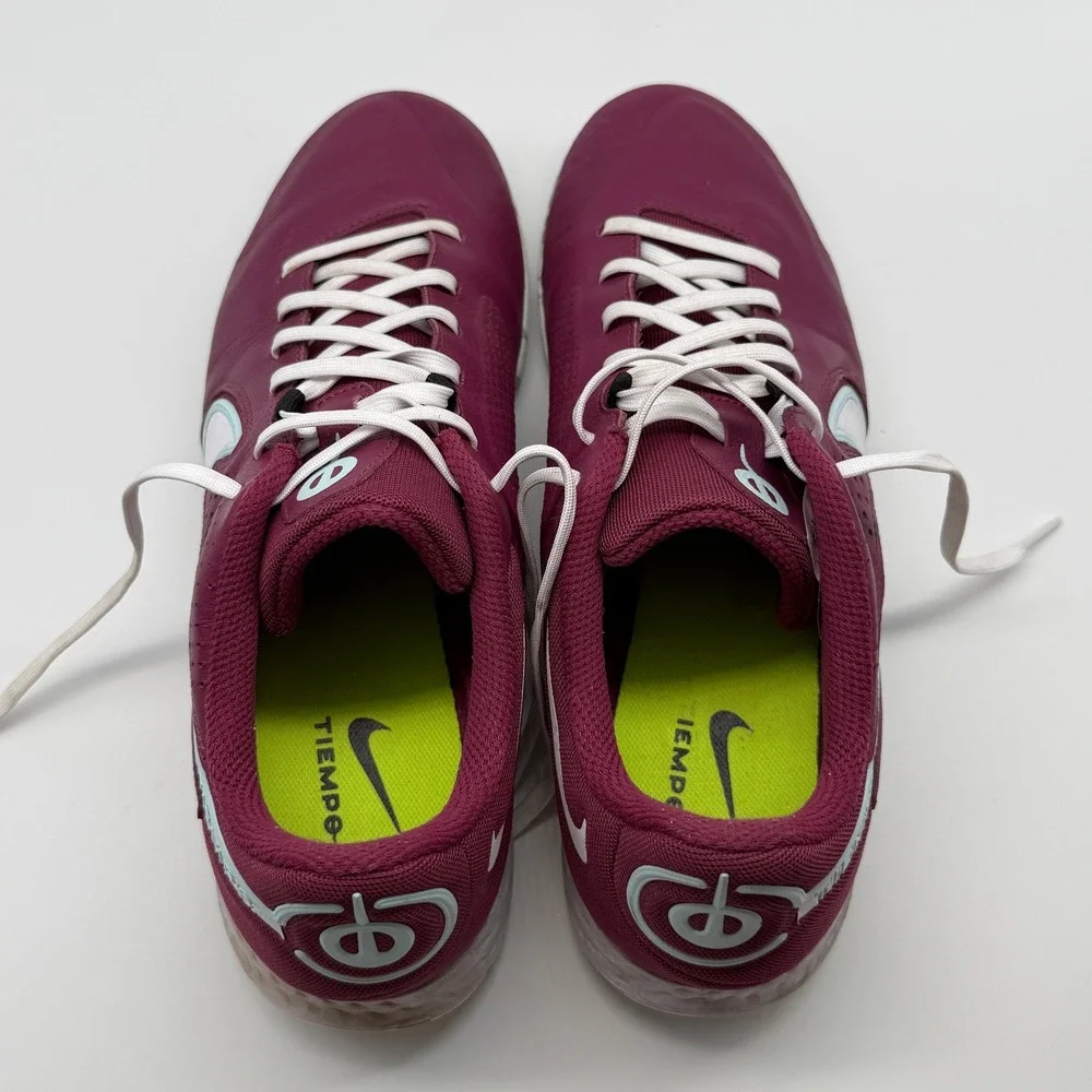 Nike React Tiempo Legend 9 Pro IC Mens 11 Burgundy Indoor Soccer DA1183-614